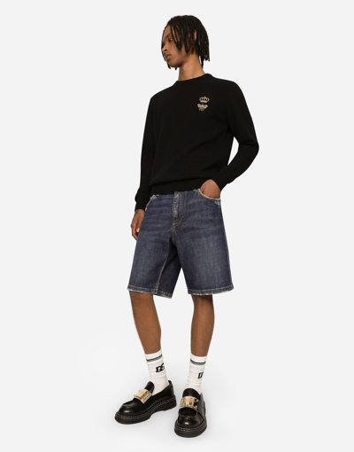 Dolce & Gabbana Pull Girocollo In Black