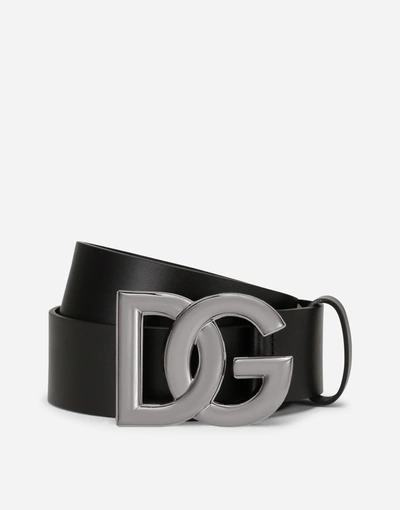 Dolce & Gabbana Cintura Logata In Black