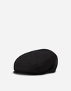 Dolce & Gabbana Wool Flat Cap In Black