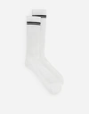 Dolce & Gabbana Stretch Cotton Socks With Jacquard Dg Logo In Multicolor