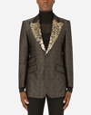 Dolce & Gabbana Lamé Jacquard Beat-fit Jacket In Multicolor