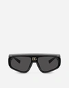 Dolce & Gabbana Dg Crossed Sunglasses In Black