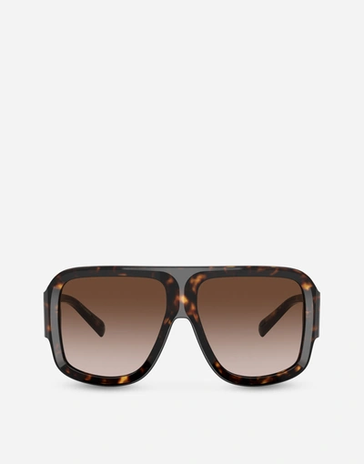 Dolce & Gabbana Magnificent Oversized-frame Sunglasses In Black