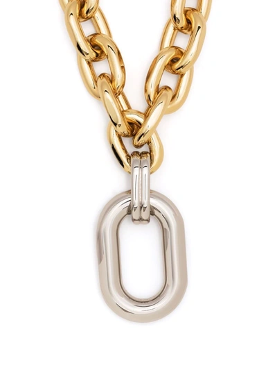 Paco Rabanne Xl Link Oversized Pendant In Gold