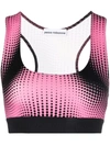 Rabanne Graphic-print Racerback Cropped Top In Pink