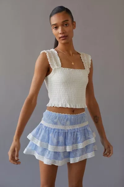Ruffle Skirt Mini Skirt Urban Outfitters Pleated Midi Skirt White