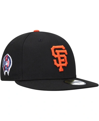 New Era Men's  Black San Francisco Giants 9/11 Memorial Side Patch 59fifty Fitted Hat