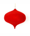 Vickerman 6" Red Flocked Onion Ornament