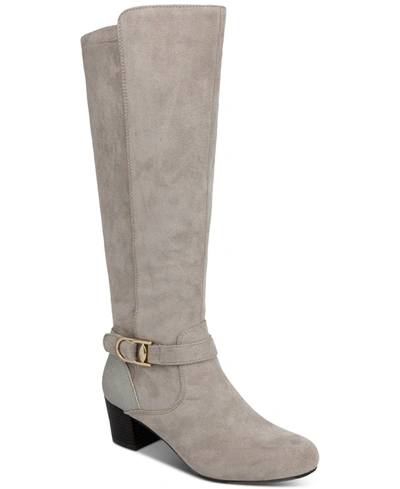 Karen Scott Kathie Dress Boots, Created For Macy's Women's Shoes In Taupe