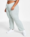 JENNI STYLE NOT SIZE FUZZY KNIT PANTS, CREATED FOR MACY'S