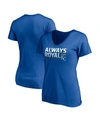 Fanatics Branded Royal Kansas City Royals Hometown V-neck T-shirt In Royal