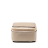Smythson Small Square Trinket Case In Panama In Sandstone