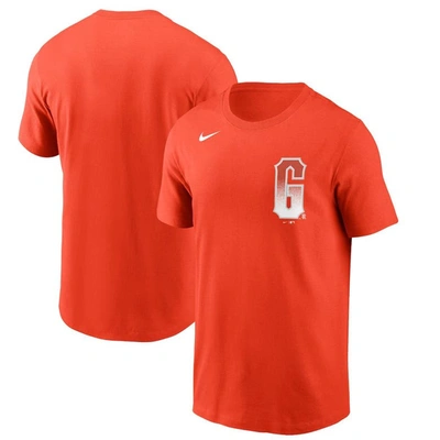 Nike Youth Orange San Francisco Giants 2021 City Connect Wordmark T-shirt