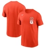 Nike Men's Orange San Francisco Giants City Connect Wordmark T-shirt In Orange