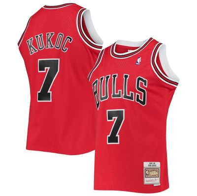 Mitchell & Ness Toni Kukoc Red Chicago Bulls 1997/98 Hardwood Classics Swingman Jersey