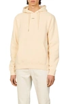 Sandro Embroidered-logo Cotton Hoodie In Gelb