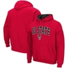 COLOSSEUM COLOSSEUM RED NC STATE WOLFPACK ARCH & LOGO 3.0 PULLOVER HOODIE