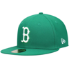 NEW ERA NEW ERA KELLY GREEN BOSTON RED SOX WHITE LOGO 59FIFTY FITTED HAT
