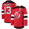 ADIDAS ORIGINALS ADIDAS NICO HISCHIER RED NEW JERSEY DEVILS HOME PRIMEGREEN AUTHENTIC PLAYER JERSEY