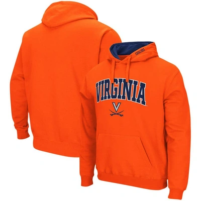 Colosseum Men's  Orange Virginia Cavaliers Arch And Logo 3.0 Pullover Hoodie