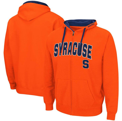 Colosseum Men's Oklahoma State Cowboys Arch & Logo 3.0 Full-zip Hoodie In Orange