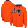 COLOSSEUM COLOSSEUM ORANGE SYRACUSE ORANGE BIG & TALL FULL-ZIP HOODIE