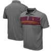 Colosseum Heathered Charcoal Arizona State Sun Devils Smithers Polo In Heather Charcoal