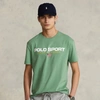 Ralph Lauren Classic Fit Polo Sport Jersey T-shirt In Outback Green