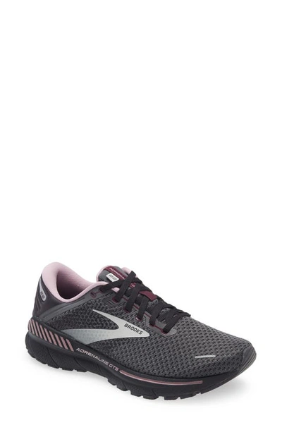 Brooks Women's Adrenaline Gts 22 Running Sneakers From Finish Line In Pearl/black/metallic