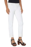 Liverpool Los Angeles The Keeper Cuffed Boyfriend Jeans In Bone White