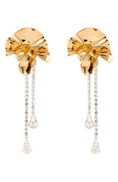 STERLING KING STERLING KING SYLVIA CRYSTAL DROP EARRINGS