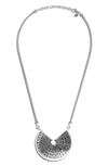 John Hardy Radial Sterling Silver Classic Chain Angled Disc Pendant Necklace, 18 In Silver