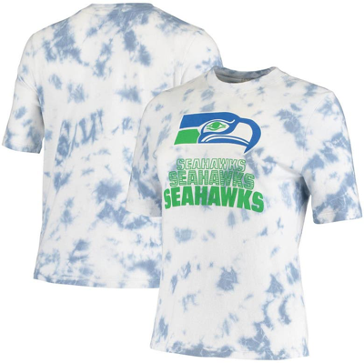 Junk Food Women's Royal Seattle Seahawks Team Spirit Tie-dye T-shirt