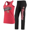 CONCEPTS SPORT CONCEPTS SPORT BLACK/RED OTTAWA SENATORS SATELLITE PANTS AND TANK TOP SLEEP SET