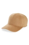 Totême Textured Monogram Baseball Hat In Camel