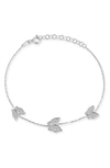 Sphera Milano Plated Butterfly Bracelet In Silver