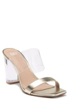 Bp. Naomi Sandal In Gold Faux Leather