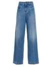 Philosophy Di Lorenzo Serafini Oversized Pants In Stone Washed Denim In Blue