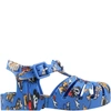 MELISSA BLUE SANDALS FOR BOY WITH DISNEY CHARACTERS