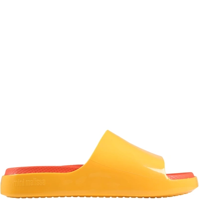 Melissa Orange Sandals For Kids In Yellow