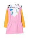 EMILIO PUCCI PINK DRESS WITH MULTICOLOR INSERTS
