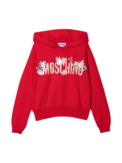 Moschino Kids' Red Girl Sweatshirt In Rosso