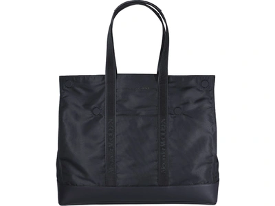 Alexander Mcqueen Logo Band Tote Bag In Black