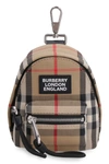 BURBERRY BURBERRY VINTAGE CHECK BACKPACK KEY RING