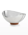 Nambe Pulse Nut Bowl In Brown