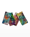 Hunt Slonem Butterflies And Guardians Cotton Dinner Napkin