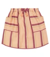 ZIMMERMANN ROSA STRIPED LINEN SKIRT