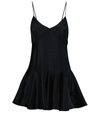 khaite navy satin liliana dress Khaite Satin Liliana Mini Dress - Navy