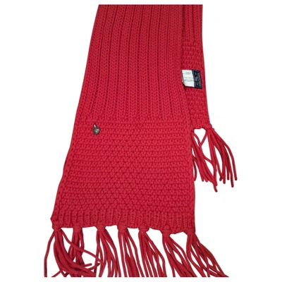 Pre-owned Woolrich Wool Scarf In Red