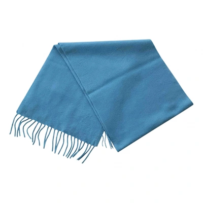 Pre-owned Loro Piana Cashmere Scarf In Blue